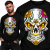 LONGSEEVE ŚMIESZNY SKULL COLOR